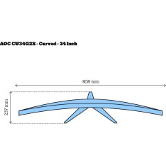 AOC Gaming CU34G2X/BK 34" UltraWide Monitor | 3440 x 1440 | 144Hz | Immersive Gaming Experience